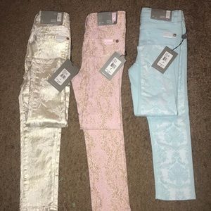 3 pairs of Toddler 7 for all Mankind Jeans!!!!